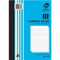 OLYMPIC RULED CARBON BOOKS 602 Dup 100Leaf A4 210x297mm